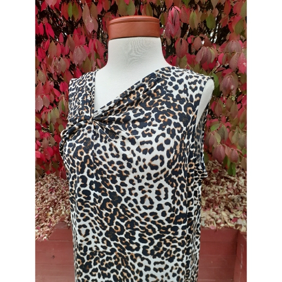 Chico's Dresses & Skirts - Chico's Slimming Leopard Animal Print Dress Wedding Guest Career Plus 16